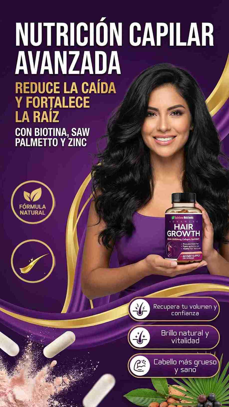 HAIR GROWTH / UNO X S/. 99.00 / DOS X S/. 99.00